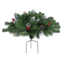 vidaXL Künstlicher Weihnachtsbaum Grün 40 cm PVC