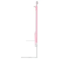 vidaXL Kleinkind-Bettschutzgitter Rosa 90x25 cm Stoff