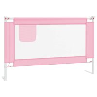 vidaXL Kleinkind-Bettschutzgitter Rosa 120x25 cm Stoff