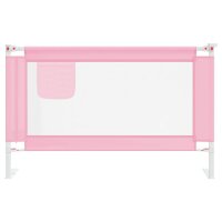 vidaXL Kleinkind-Bettschutzgitter Rosa 120x25 cm Stoff