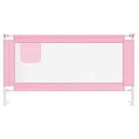 vidaXL Kleinkind-Bettschutzgitter Rosa 160x25 cm Stoff