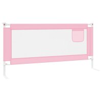 vidaXL Kleinkind-Bettschutzgitter Rosa 190x25 cm Stoff