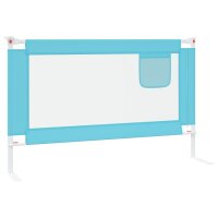 vidaXL Kleinkind-Bettschutzgitter Blau 120x25 cm Stoff