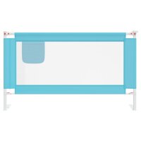 vidaXL Kleinkind-Bettschutzgitter Blau 140x25 cm Stoff