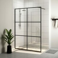 vidaXL Duschwand f&uuml;r Begehbare Dusche mit Klarem ESG-Glas 140x195 cm