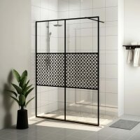 vidaXL Duschwand f&uuml;r Begehbare Dusche mit Klarem ESG-Glas 140x195 cm