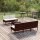 vidaXL 6-tlg. Garten-Lounge-Set mit Auflagen Poly Rattan Braun