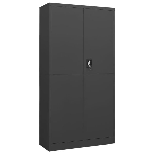 vidaXL Schlie&szlig;fachschrank Anthrazit 90x40x180 cm Stahl