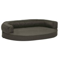 vidaXL Hundematratze Ergonomisch 75x53cm Leinenoptik...