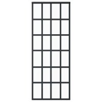 vidaXL Schiebetür mit Beschlag ESG-Glas & Aluminium 76x205 cm