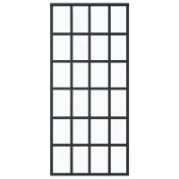 vidaXL Schiebetür mit Beschlag ESG-Glas & Aluminium 90x205 cm