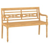 vidaXL 4-tlg. Garten-Lounge-Set mit Kissen Massivholz Teak