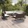 vidaXL 12-tlg. Garten-Lounge-Set mit Auflagen Poly Rattan Braun