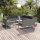 vidaXL 12-tlg. Garten-Lounge-Set mit Auflagen Poly Rattan Grau