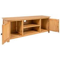 vidaXL TV-Schrank 110x35x44 cm Massivholz Eiche