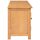 vidaXL TV-Schrank 110x35x44 cm Massivholz Eiche