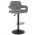 vidaXL Barhocker 2 Stk. Hellgrau Stoff