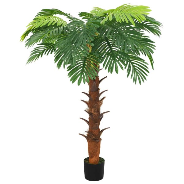 vidaXL K&uuml;nstliche Palme Cycas mit Topf 160 cm Gr&uuml;n