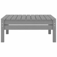 vidaXL 7-tlg. Garten-Lounge-Set Grau Kiefer Massivholz