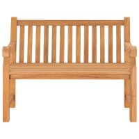 vidaXL Gartenbank 114 cm Massivholz Teak