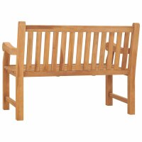 vidaXL Gartenbank 114 cm Massivholz Teak