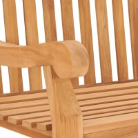 vidaXL Gartenbank 114 cm Massivholz Teak