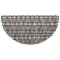 vidaXL Gartentisch Grau 100x50x75 cm Poly Rattan