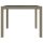 vidaXL Gartentisch 90x90x75 cm Geh&auml;rtetes Glas Poly Rattan Beige