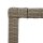 vidaXL Gartentisch 90x90x75 cm Geh&auml;rtetes Glas Poly Rattan Beige