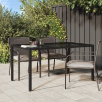 vidaXL Gartentisch 150x90x75 cm Gehärtetes Glas Poly...