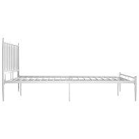 vidaXL Bett Wei&szlig; Metall 180x200 cm