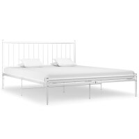 vidaXL Bett Wei&szlig; Metall 200x200 cm