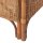 vidaXL 2-Sitzer-Sofa Hellbraun Natur Rattan und Leinen