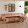 vidaXL 13-tlg. Garten-Lounge-Set Massivholz Kiefer