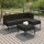 vidaXL 5-tlg. Garten-Lounge-Set mit Auflagen Poly Rattan Schwarz