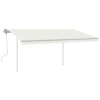 vidaXL Gelenkarmmarkise Einziehbar mit LED 4,5x3 m...