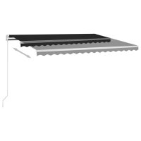 vidaXL Automatische Markise mit LED & Windsensor 4,5x3 m Anthrazit