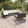 vidaXL 9-tlg. Garten-Lounge-Set mit Auflagen Poly Rattan Braun