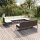 vidaXL 10-tlg. Garten-Lounge-Set mit Auflagen Poly Rattan Braun