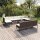 vidaXL 11-tlg. Garten-Lounge-Set mit Auflagen Poly Rattan Braun