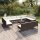 vidaXL 14-tlg. Garten-Lounge-Set mit Auflagen Poly Rattan Braun