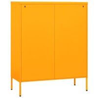 vidaXL Lagerschrank Senfgelb 80x35x101,5 cm Stahl