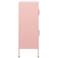 vidaXL Lagerschrank Rosa 80x35x101,5 cm Stahl