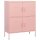 vidaXL Lagerschrank Rosa 80x35x101,5 cm Stahl