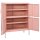 vidaXL Lagerschrank Rosa 80x35x101,5 cm Stahl