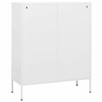 vidaXL Lagerschrank Wei&szlig; 80x35x101,5 cm Stahl