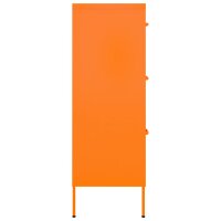 vidaXL Schubladenschrank Orange 80x35x101,5 cm Stahl