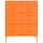 vidaXL Schubladenschrank Orange 80x35x101,5 cm Stahl