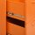 vidaXL Schubladenschrank Orange 80x35x101,5 cm Stahl