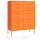 vidaXL Schubladenschrank Orange 80x35x101,5 cm Stahl